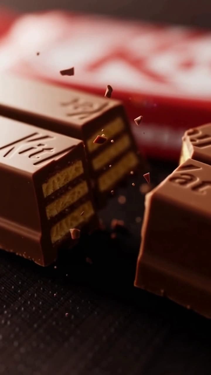 AI-generated CGI video ad for Nestle Kitkat
